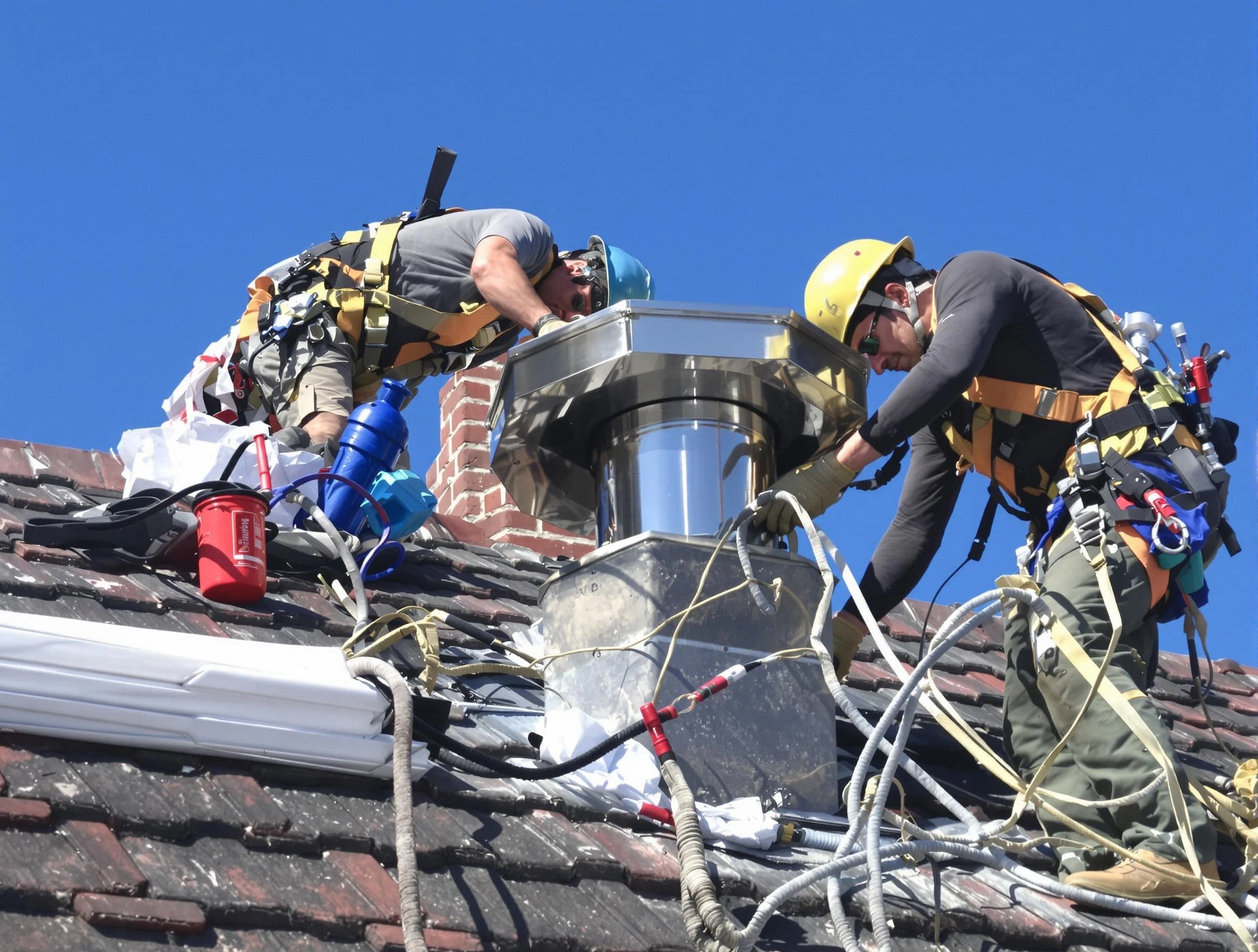 Protective chimney cap installed by Stafford Courthouse Chimney Sweep in Stafford Courthouse, VA