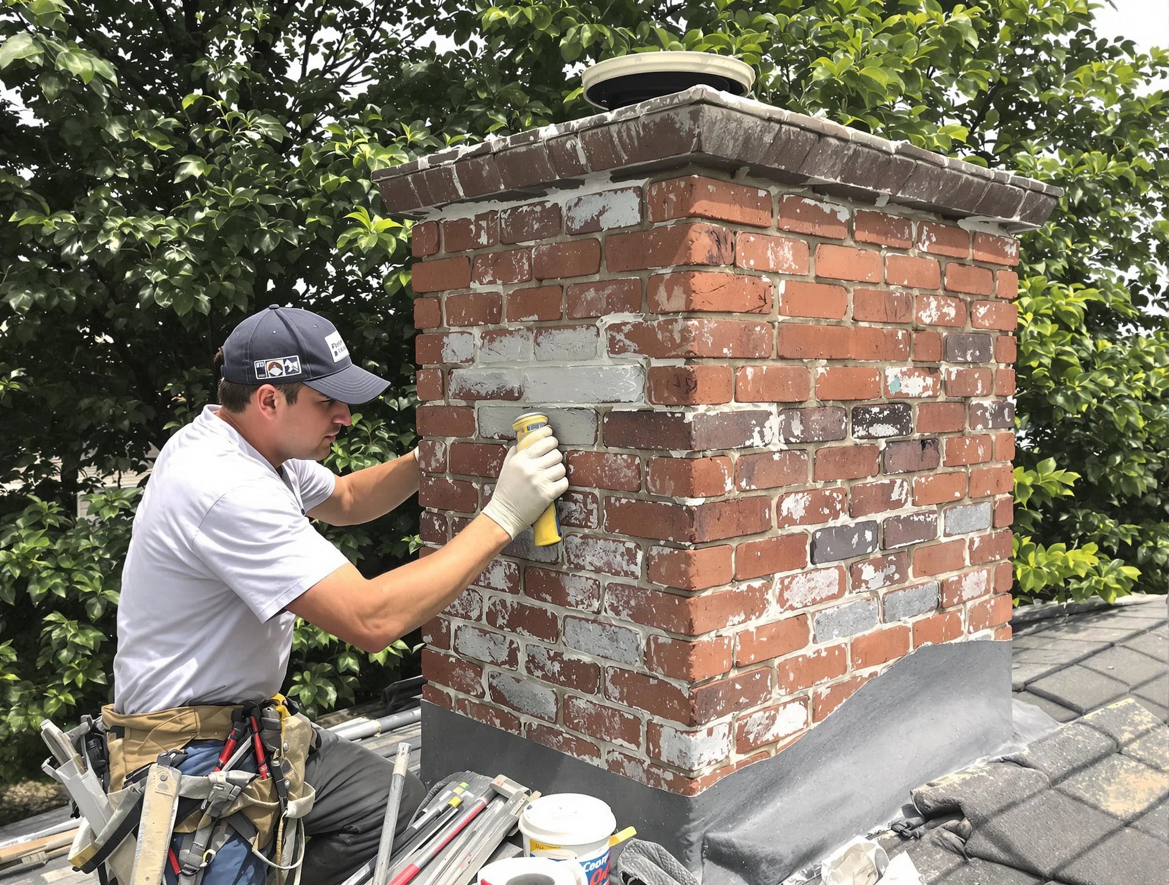 Stafford Courthouse Chimney Sweep restoring an aging chimney in Stafford Courthouse, VA