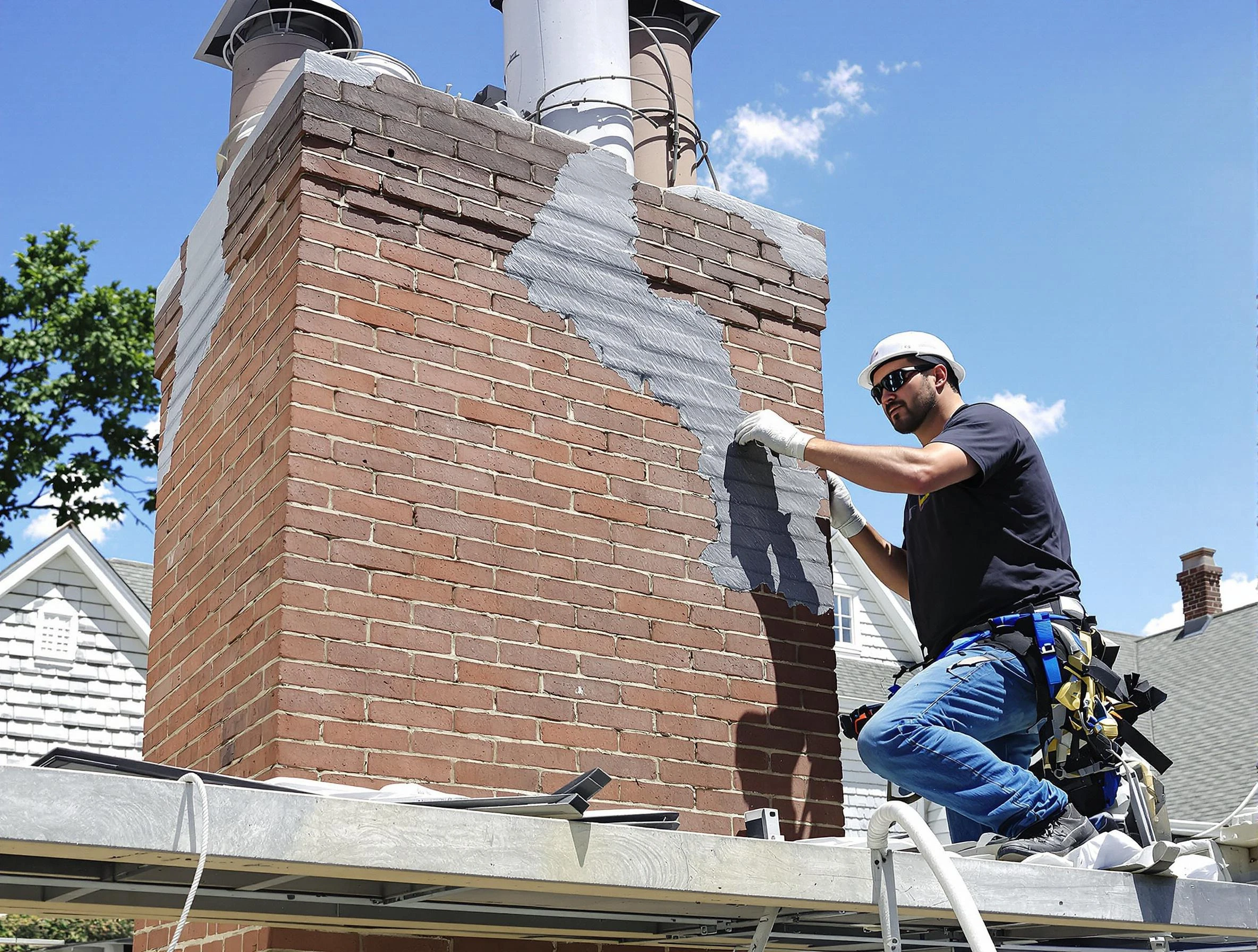 Chimney Restoration in Stafford Courthouse