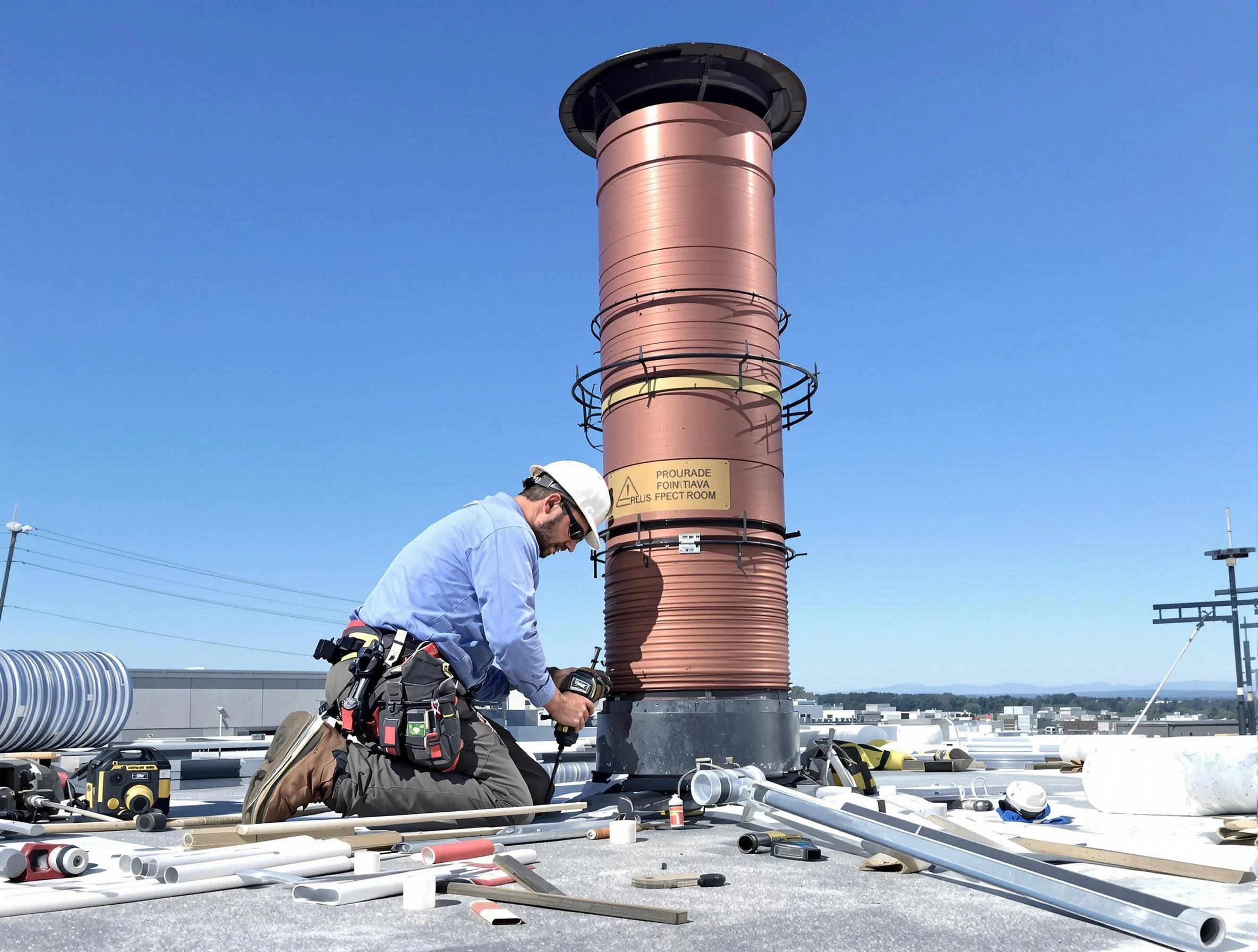 Installed chimney liner by Stafford Courthouse Chimney Sweep in Stafford Courthouse, VA