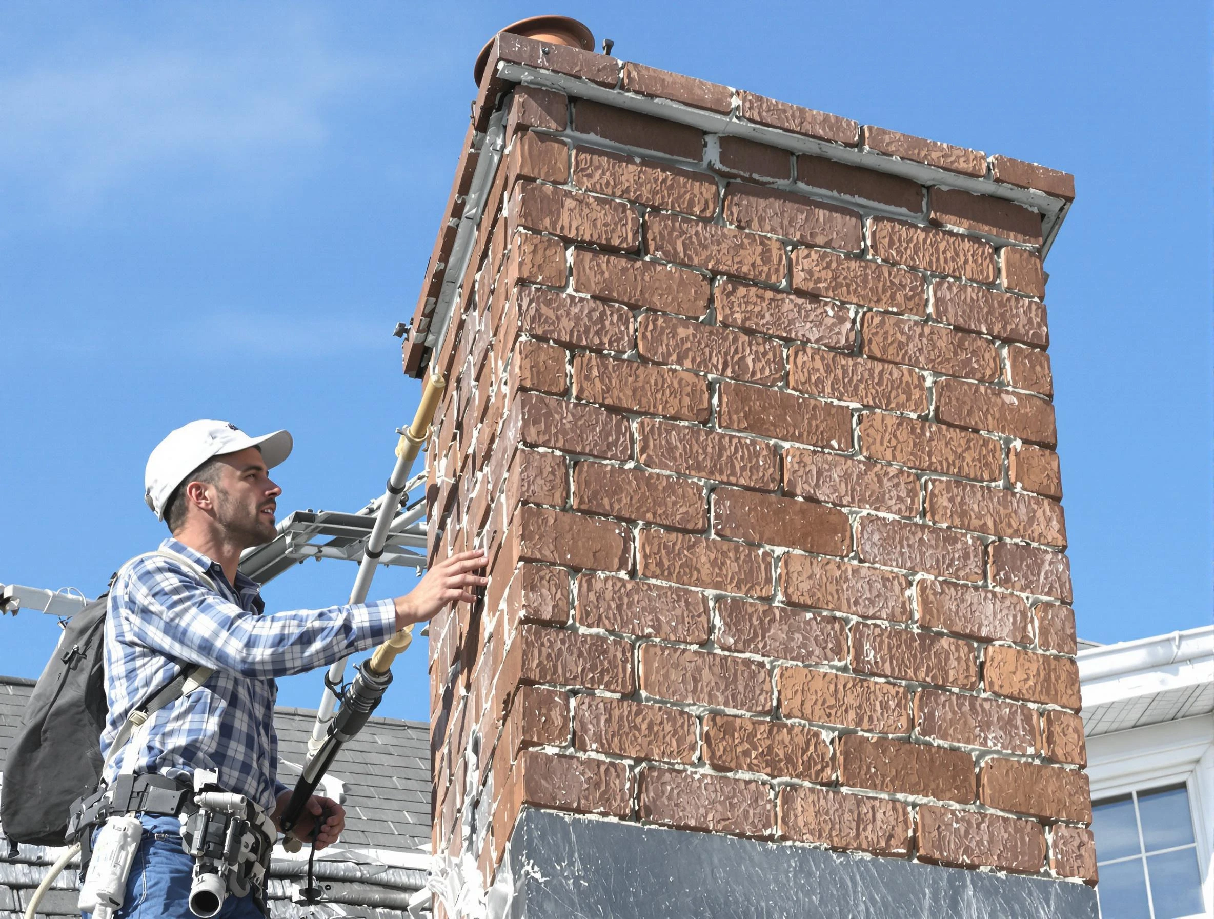 Brickwork for a chimney rebuild by Stafford Courthouse Chimney Sweep in Stafford Courthouse, VA