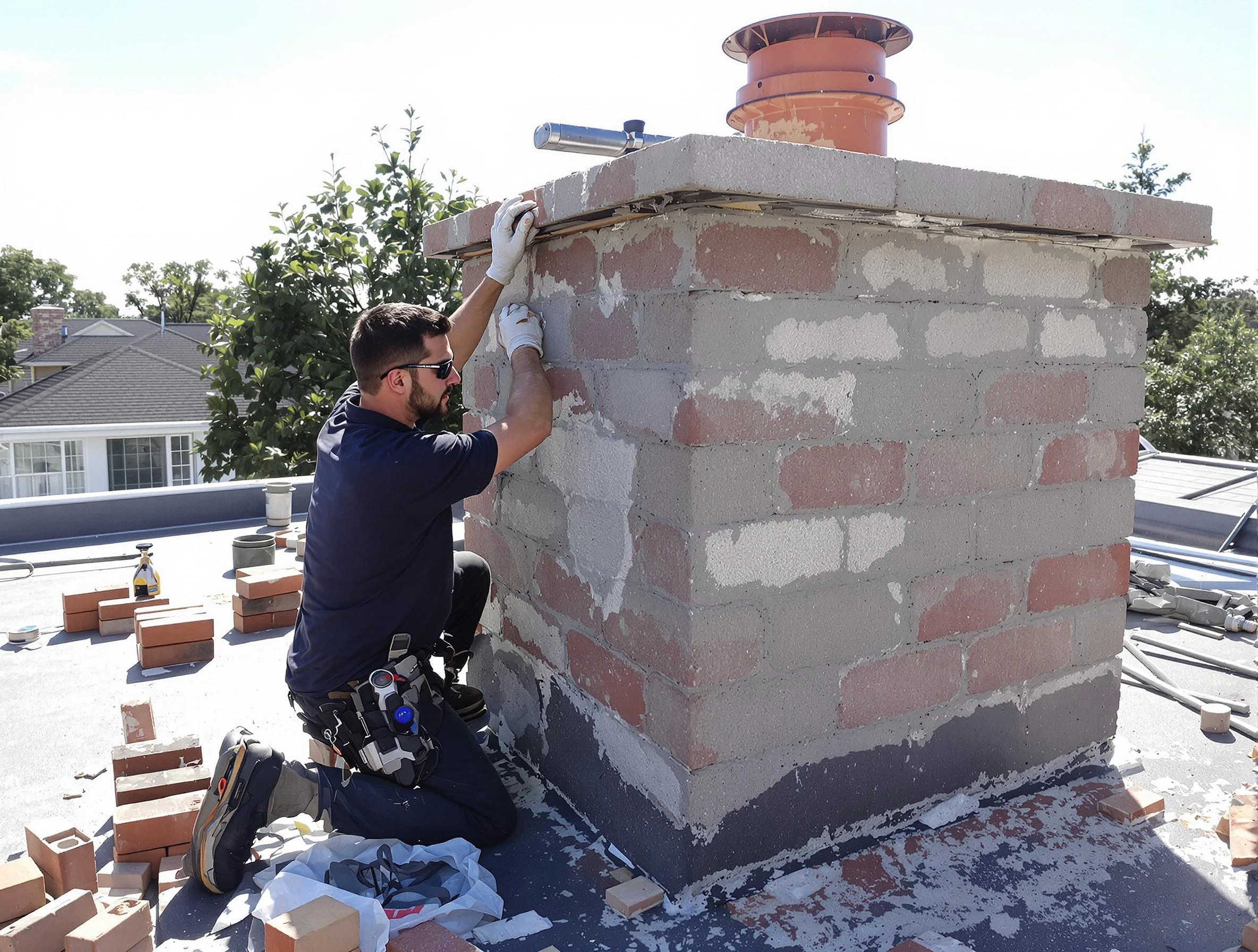 Advanced chimney repair process by Stafford Courthouse Chimney Sweep in Stafford Courthouse, VA